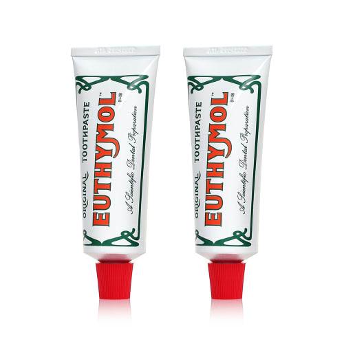 EUTHYMOL Original Toothpaste, 106g (Set of 2) *Not Peach Scented, Dense Foam, Easy To Use, Cool Mint, Refreshing, Bad Breath Care