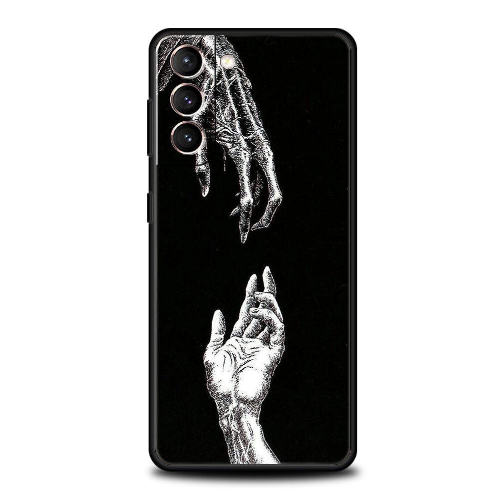 Moon Tarot Cat Aesthetic Soft Phone Case For Samsung Galaxy S23 S22 S21 S20 FE Ultra 5G S10 S10E S9 S8 Plus 10 20 Cover Bumper