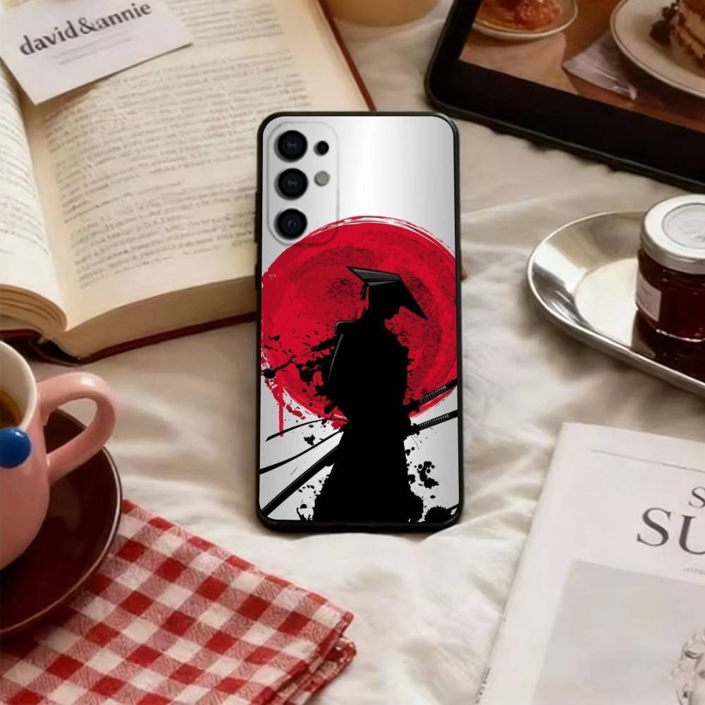 Japanese Bushido Samurai  Phone Case Black Silicone Soft For Samsung S25,S24,S21,S22,S23,S30,Ultra,S20,Plus,Fe,Lite
