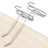 10Pcs 5-25Cm Screen Hooks Supermarket Stainless Steel Grid Hooks 3.2Mm Thickness Wire Mesh Hanging Hooks For Screen Grid