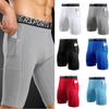 Men's Funktions Compression Shorts For Fitness And Sports Moisture-wicking Polyester Fabric Mid-length