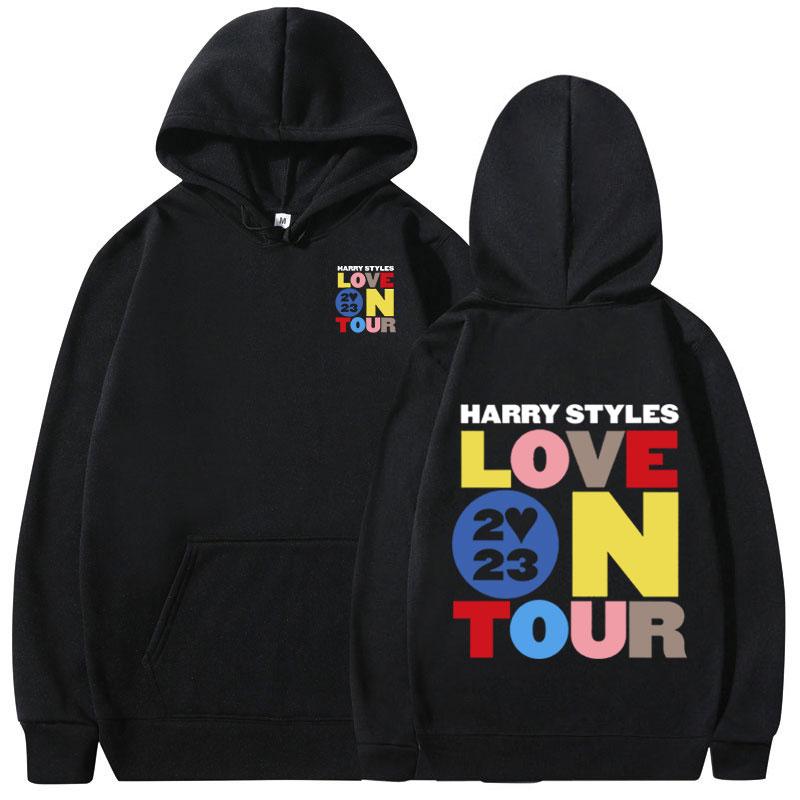 

2023 Толстовка с капюшоном для концертов Love on Tour Harajuku Эстетические толстовки большого размера Женская одежда унисекс Толстовки с длинными рукавами Уличная одежда