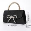 New High-Grade Banquet Clutch Bag Versatile Diamond Bow Chain Crossbody Evening Dress Purse