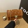 Stylish Trendy Quilted Chain Shoulder Bag For Women In Pu Leather Chic Mini Crossbody