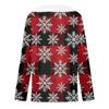 Long Sleeve Shirts For Women Cute Tops Christmas Prints Tees Blouses Casual Plus Size Basic Tops Pullover