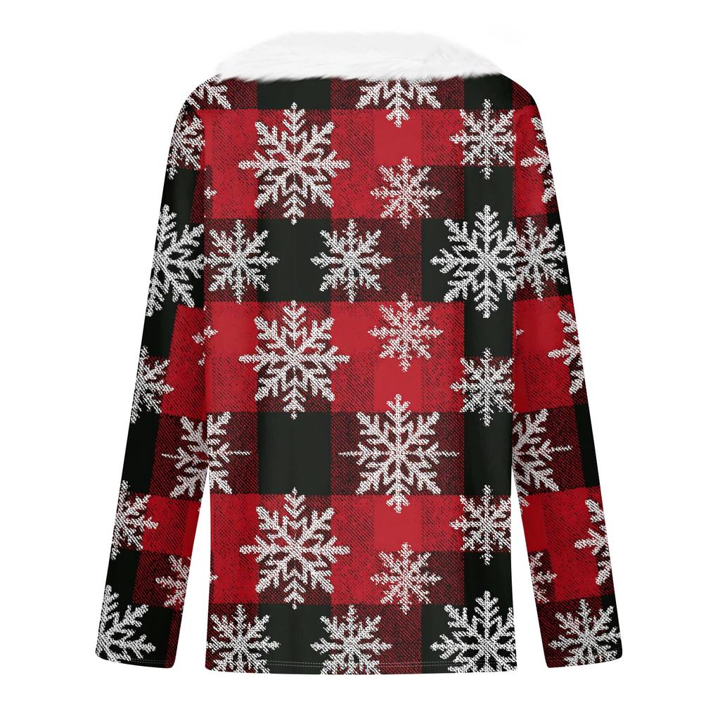 Long Sleeve Shirts For Women Cute Tops Christmas Prints Tees Blouses Casual Plus Size Basic Tops Pullover