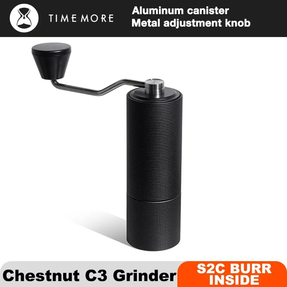 TIMEMORE Chestnut C3 Manual Coffee Grinder S2C Burr Inside High Quality Portable Hand Grinder With Double Bearing Positioning
