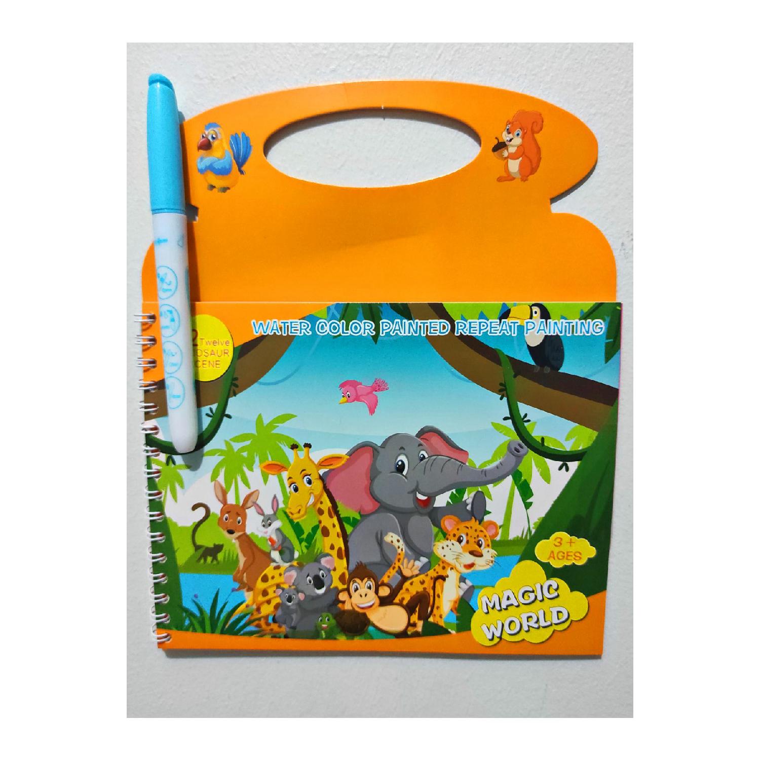 

Forest Animal Land With Water Magic Painting Book Water Pen Water Painting