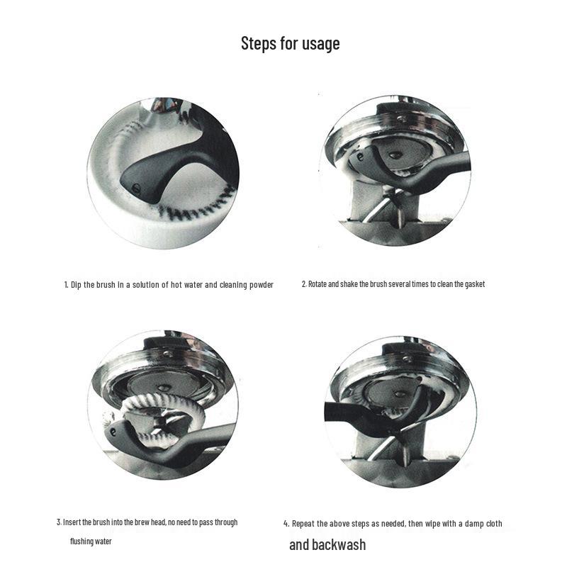 Reinigungsbürste für Brüh- und Filterkopf italienischer Kaffeemaschinen