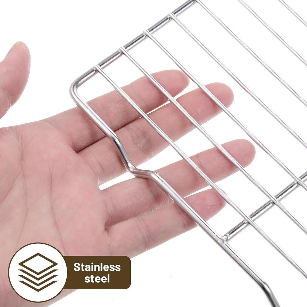 Wire Rack for Baking Sheet, Stainless Steel Cooling Rack with Legs Grilling Cooking Racks Heavy Duty Wire Grate Oven Roasting Racks Rectangle Cooling