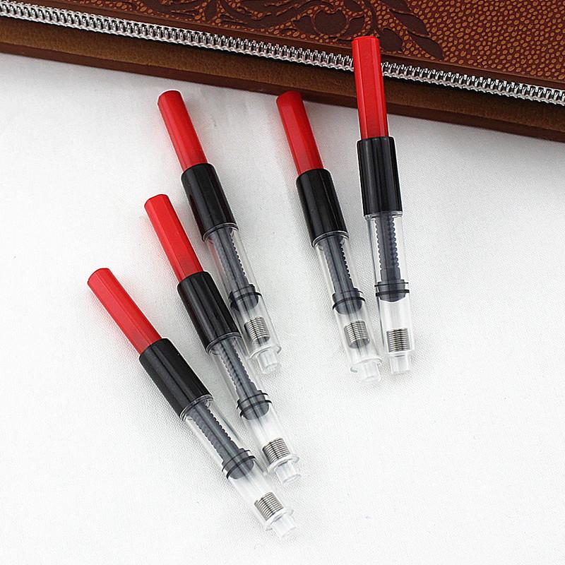 Jinhao 5 шт. Цвет 2,6 мм Универсальная перьевая ручка Маленький черный конвертер для чернил Насос Картриджи Заправка Конвертер