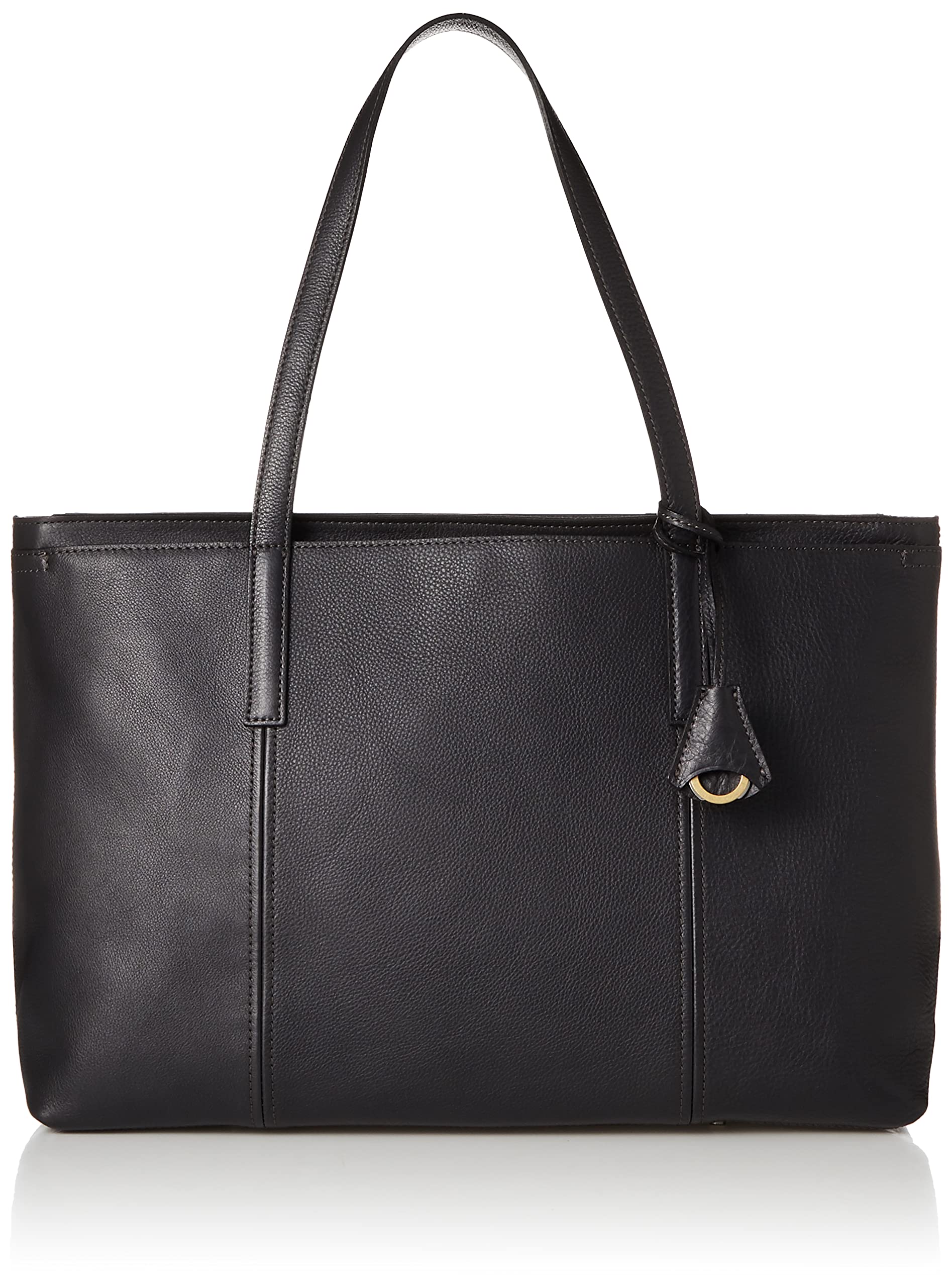 

Tote bag shrink leather charcoal gray [Aniari]