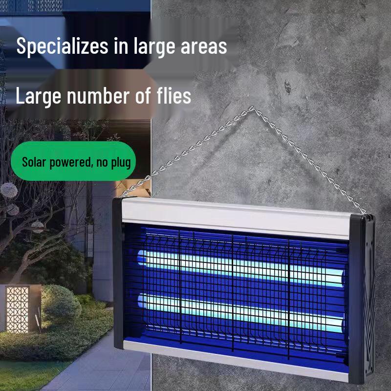 20W Dual-Tube Solar Mosquito Killer Lamp