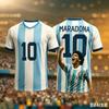 Round Neck T-Shirt Maradona Commemorative Edition 3d Printing Quick-Drying Breathable And Comfortable