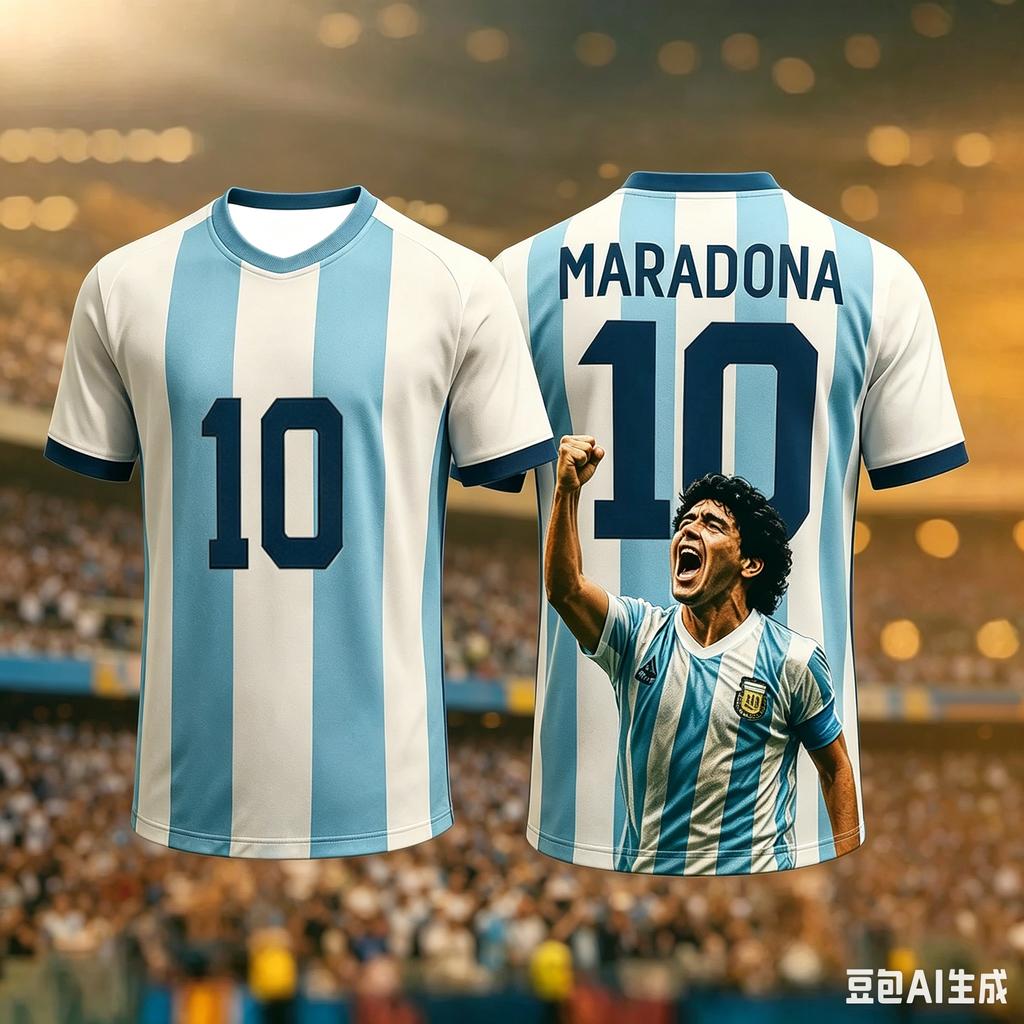 Round Neck T-Shirt Maradona Commemorative Edition 3d Printing Quick-Drying Breathable And Comfortable