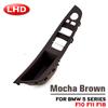 For BMW 5 Series F10 F11 F18 Inner Panel Pull Trim Cover Carbon Fiber RHD LHD Car Interior Door Handle Fit