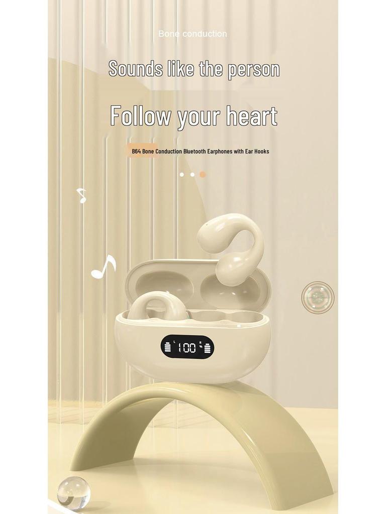 X22 Bone Conduction Bluetooth Headset: Wireless Clip-On, In-Ear, Noise Reduction, Black Technology for Sports