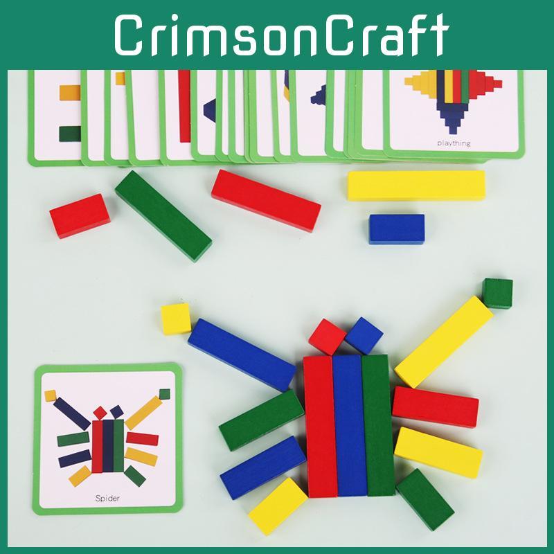 Wooden Geometric Shape Puzzle With Colorful Blocks For Parent Interaction Child