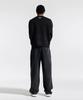 CREAM SODA LAB Quarter Teamplay Pigment Wide String Pants Black Yellow