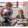 Spinning 6 Inches Disco Ball Light Adjustable Rotating Speed Light Brightness Party Lights Dj Strobe Lamp with 1M/3.28ft USB Cable for Birthday