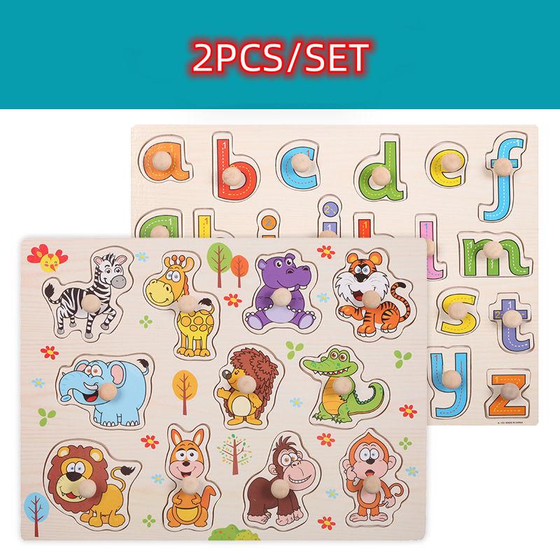 Montessori Baby Puzzle Educational Toys For Children Baby Game Puzzle Board Jigsaw Child Puzzle Wooden Puzzles For Kids 2 3 Year