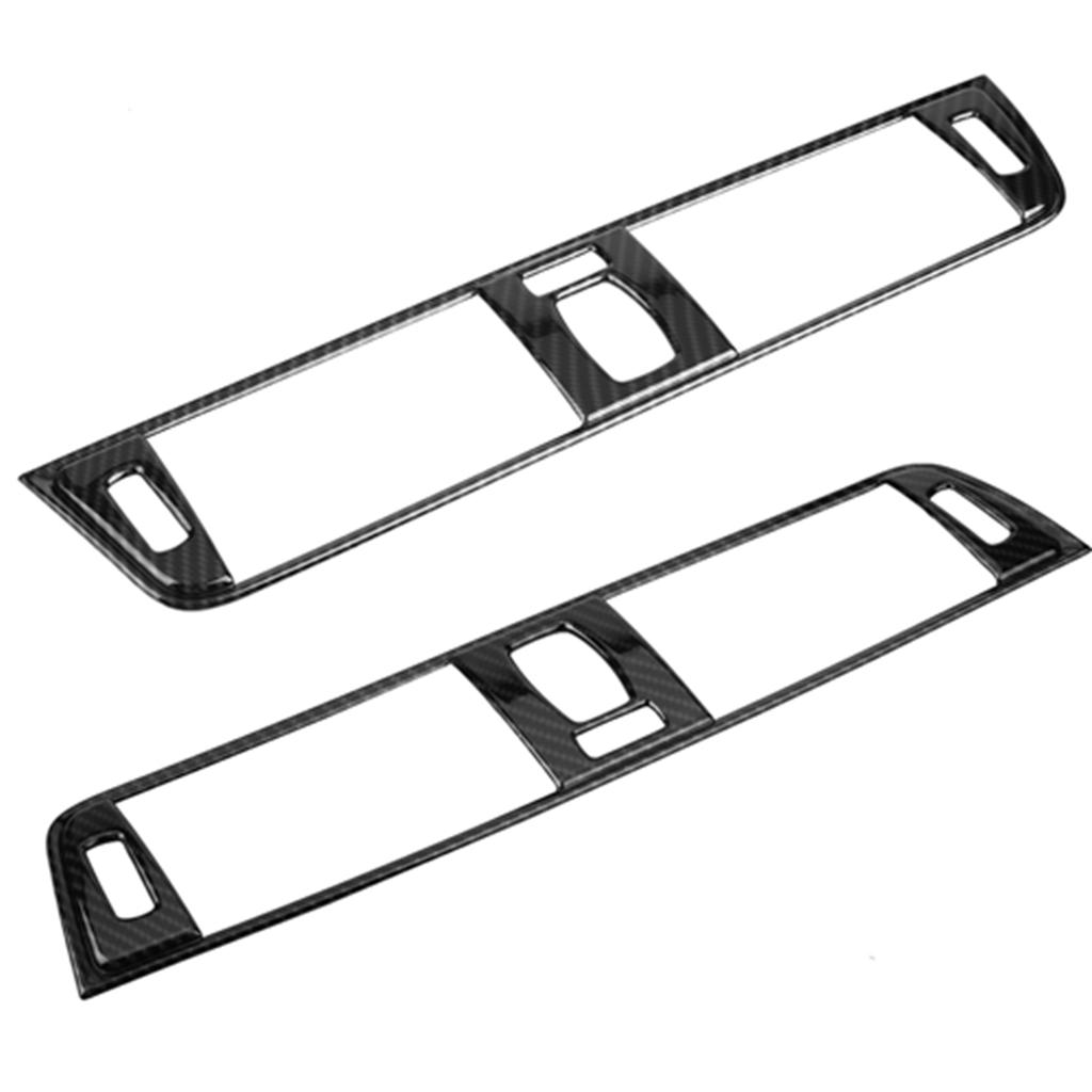 Carbon Fiber Style Console Air Conditioning Vent Cover Trim for BMW 3 Series F30 13 18