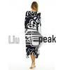 Black Rayon Butterfly Robe: Casual Beach Bikini Cover-Up Dress