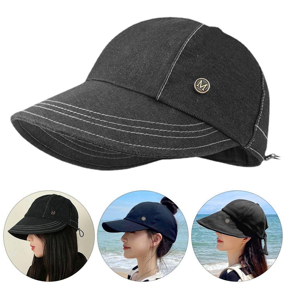 

Can Be Tied with A Ponytail Sun Protection Hat Sun Shading Sun Hat Outdoor Fisherman Hat Women