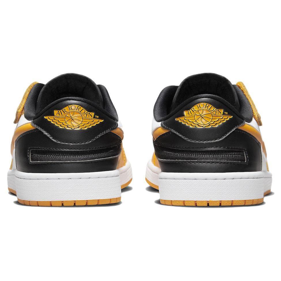 Air Jordan 1 Low FlyEase White Taxi Men Sneakers Yellow Black DM1206-107