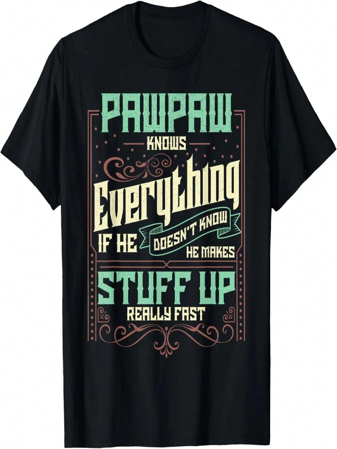 Pawpaw Shirt Pawpaw Shirts For  Pawpaw Knows Everything T-Shirt S