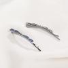 CHIMERA 2-Piece Rhinestone Butterfly Hair Clips, Side Clips for Bangs, Hairpins, Blue
