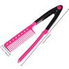Portable Comb DIY Hair Salon Flat Iron Straightener, Hair Comb Straightening Comb Hair Tools Hair Brush