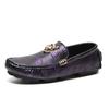 Cross-border Large Size  Men's Driving Shoes Slip-On Loafers with Soft Sole, Handmade Fashion Casual Leather Shoes for Men