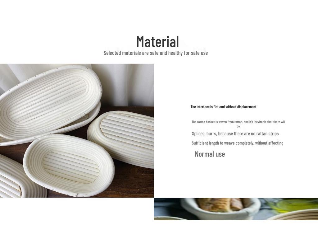 Rustikaler Gärkorb für Brot im europäischen Stil - Vietnamesische Rattan-Geflecht-Back- und Aufbewahrungswerkzeuge