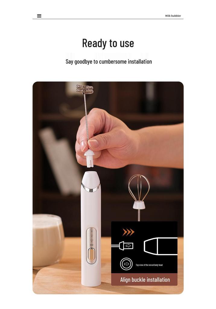 Electric Handheld Milk & Egg Frother Mixer