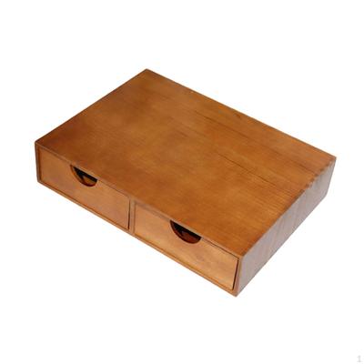 Coffee Storage Drawer Compact Wooden Machine Stand