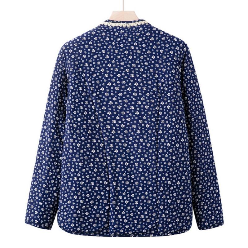 Winter new elderly warm cotton-padded clothes middle-aged and elderly women's cotton-padded clothes fashionable casual versatile temperament