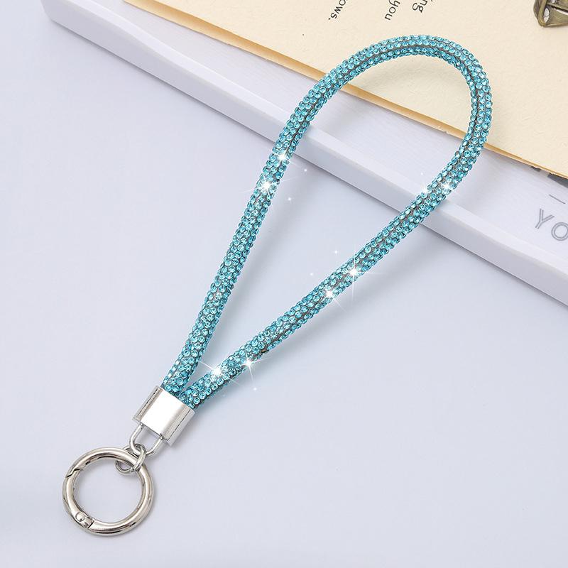 Kryształowe Paski na Nadgarstek do Telefonu Komórkowego Błyszczący Rhinestone Smycz do Telefonu Breloczek Wiszący Lina Przeciw Zagubieniu