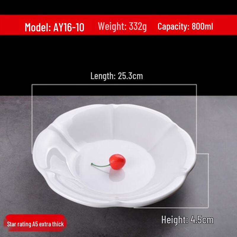 Ji Jun Japanese Style Melamine Lace Dinner Plates