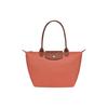 Le Pliage 28 Eco-Friendly Zipper Long Handle Canvas Tote Bag Small Women Tote Bags Red 2605089P63