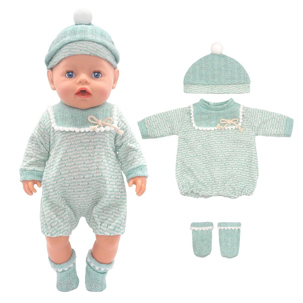 2023 Mono de Moda para Muñeca, Ajuste para Muñeco Bebé de 43 cm, Muñeco Bebé Reborn de 17 Pulgadas, Ropa