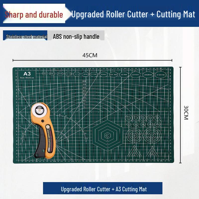 Rotary Cutter for Fabric, Paper, Leather, Silk, and Satin - Versatile Craft and Patchwork Knife