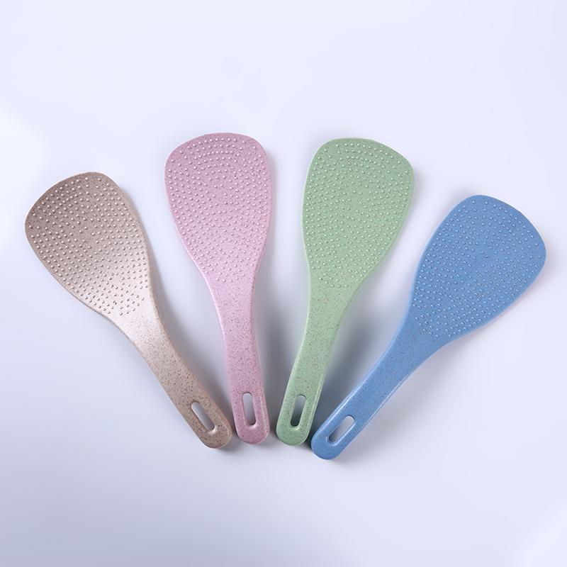 Buy Non Stick Wheat Straw Kitchen Utensil Plastic Spoon Rice Cooker ...
