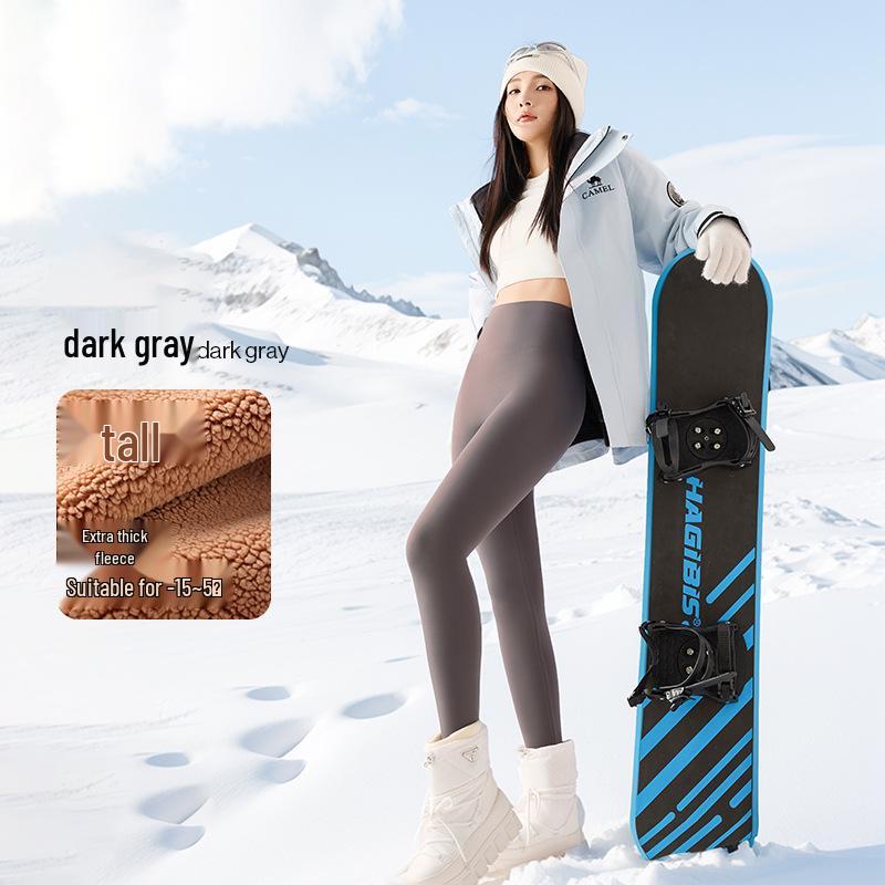 Enhanced Women's Autumn/Winter Long & Short Shark Yoga Pants, Plus Size, Outdoor-Ready.