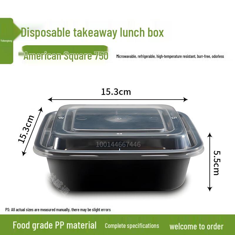 Disposable Food Containers with Lids 750ml (300 Count)