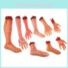 Realistic Halloween Fake Body Parts Decoration Scary Severed Arm And Hand Prop