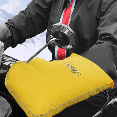 Waterproof Motorcycle Handlebar Gloves Winter Hand Protector Windproof Fleece Liner Warm Motorbike Scooter Handle Cover Gloves