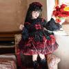 Girls' Vampire Princess Cosplay Dress - Halloween & Birthday Puffy Lolita Gown