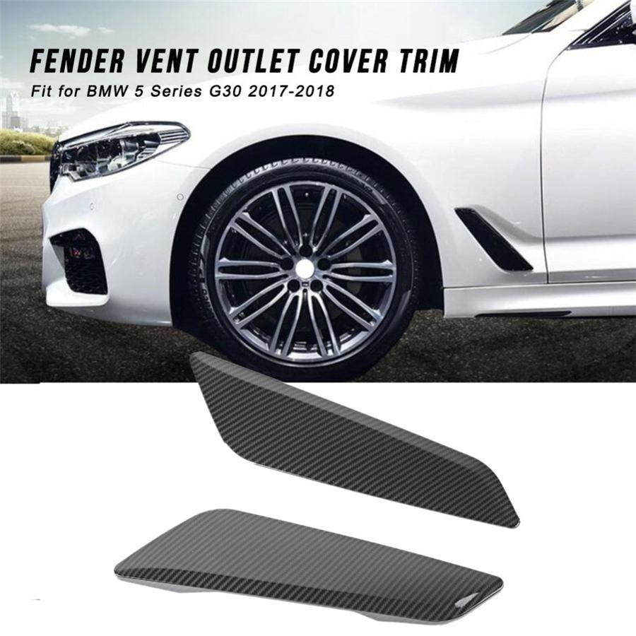For 2017 2018 BMW 5 Series G30 Vents Decorative Cover Trim Carbon Fiber Style