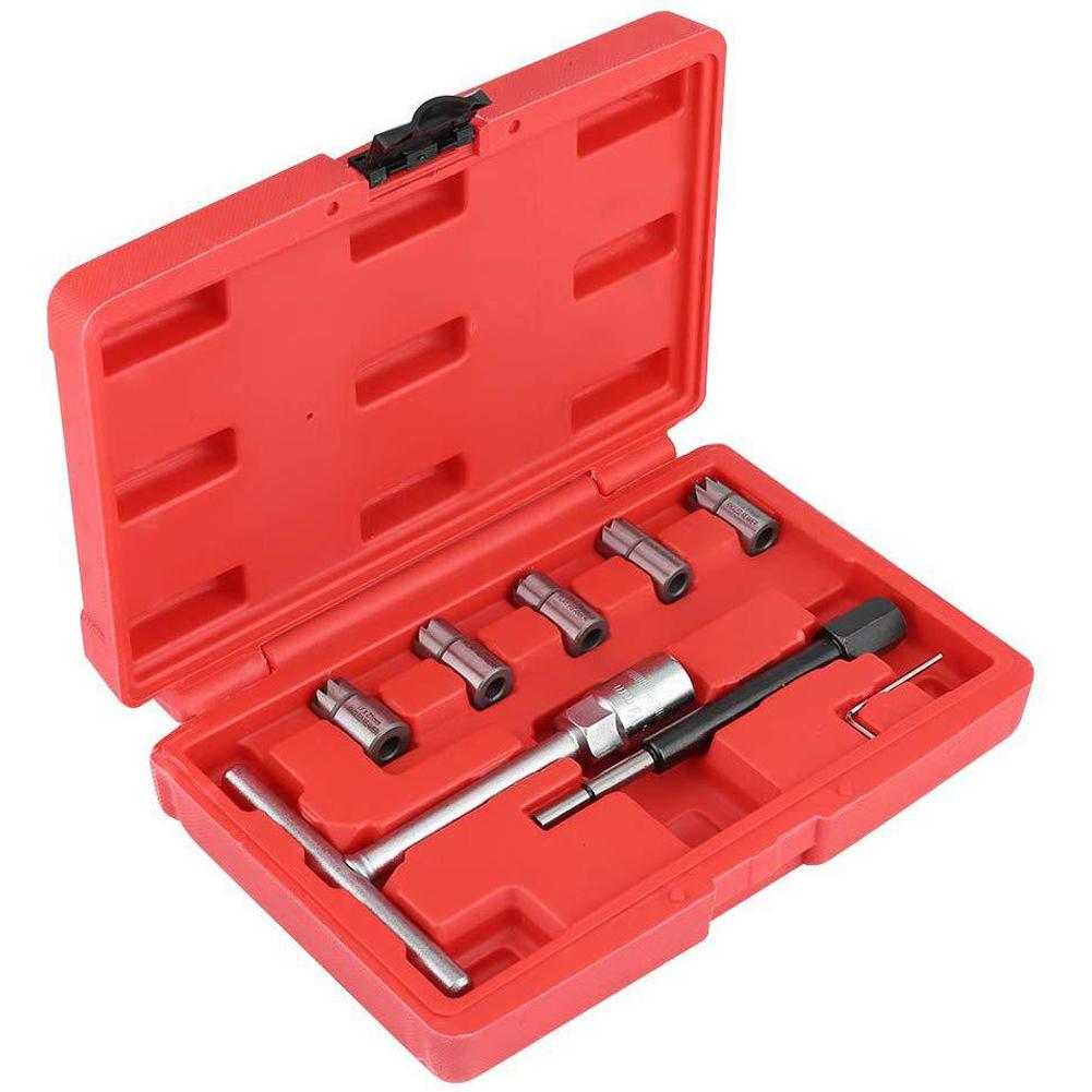 8PCS Diesel Seat Cutter Cleaner Set 45# Steel Cleaning Tool Universal Application With Storage Box